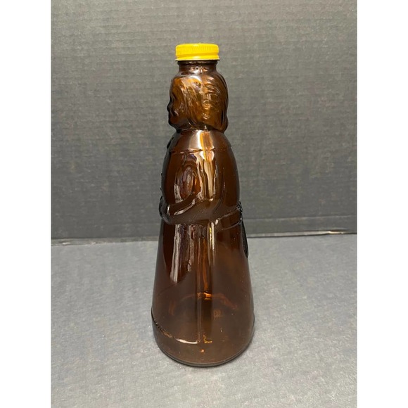 Vintage 1978 Mrs Buttersworth's Amber Glass Syrup Bottle w/Lid - Picture 3 of 7